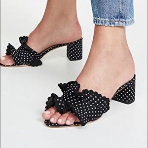 Loeffler Randall Vera Polka Dot Canvas Mules